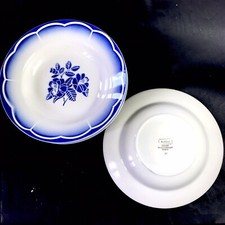 VAISSELLE VINTAGE 6 ASSIETTES FAÏENCE DIGOIN SARREGUEMINES MODÈLE MARSAC