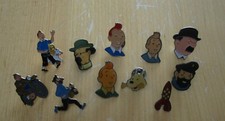 1990 1995 TINTIN HERGE  PINS  DIFFERENTS PERSONNAGES DESSINS ANIMES 
