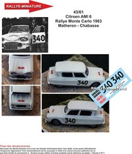 DECALS 1/18 REF 4361 CITROEN