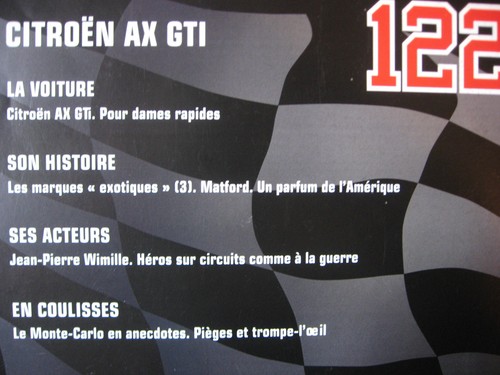 Fascicule 122 rallye - rallye, monte