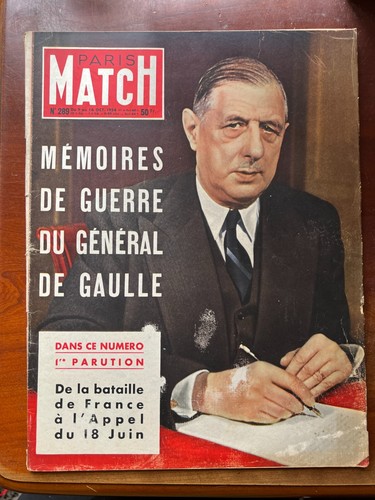 Paris match 289 du - paris,