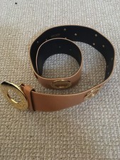 Escada Orange Leather Belt