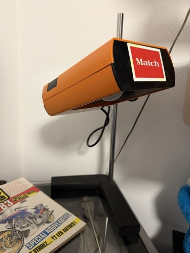 Lampe manade orange vintage - lampe,