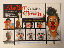 ATELIER CREATION CLOWN MICHEL DAHAN  carte postale 