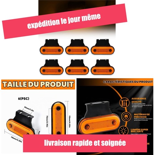 Feux gabarit led 12v - feux,