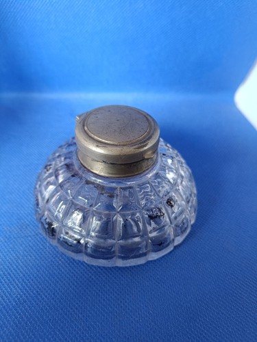 Ancien encrier verre - ancien, xix