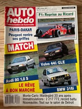 AUTO HEBDO N°659 18/01/1989