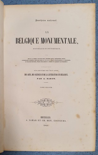 1844 belgique monumentale - 1844, la