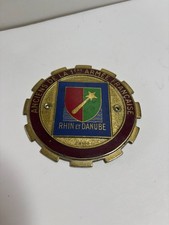 Plaque de calandre Anciens de la 1ère armée française Rhin et Danube