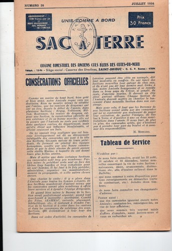 Revue sac terre - à, -col