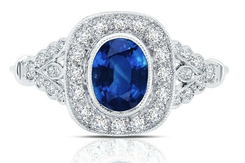 Bleu saphir diamant - saphir,