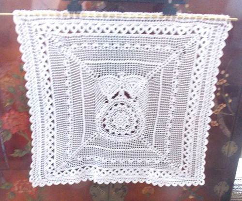 Rideau crochet art - rideau, d'art