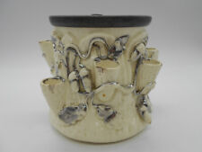 MAGNIFIQUE BOITE / POT A TABAC PORTE PIPE EN FAÏENCE DE LANGEAIS & ETAIN