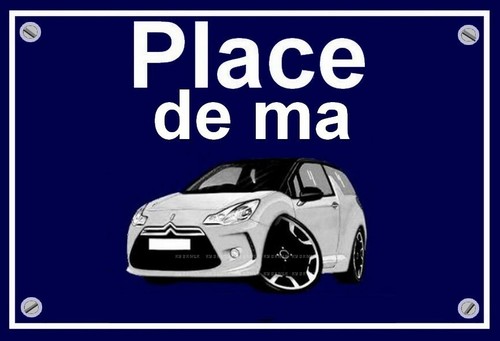 Plaque place ma citroen - ", de