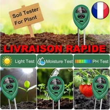 Testeur PH 3-1 Eau Sol Test Acidité Humidité Terre Soleil Fleurs Jardin Capteur