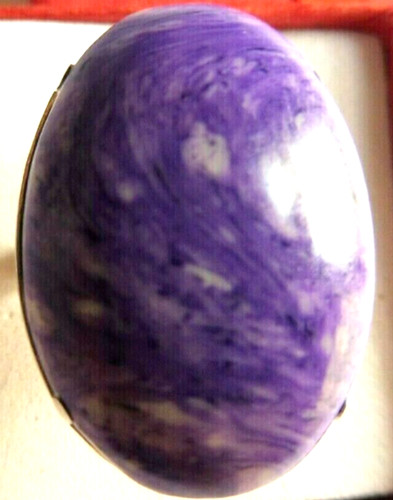 Bague charoite naturelle - bague,