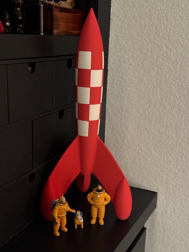 Fusée tintin 42cm objectif - tintin,