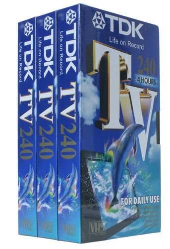 Tdk lot cassette vhs - tdk,