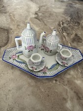 Limoges France Floral Tea Set