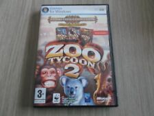 Jeu PC : ZOO TYCOON 2 zookeeper  (Jeu + les 2 Extensions) 2 CD Version Française