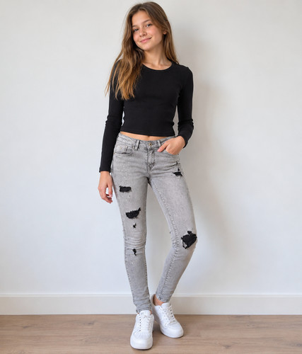 Jean fille coupe skinny