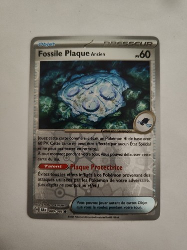 Carte pokemon fossile plaque - carte,