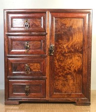 16" ancien chinois Huang Huali bois sculpté meubles tiroir cabinet