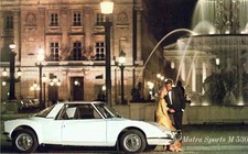 Catalogue brochure Matra 530 1968 Pays Bas Nederland Belgique Flamand vlaams