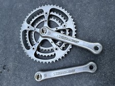 Stronglight 107 pédalier crankset Triple 175mm 14x125 52/42/32 Peugeot Gitane