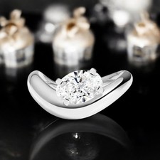 Bague diamant taille - ovale, igi