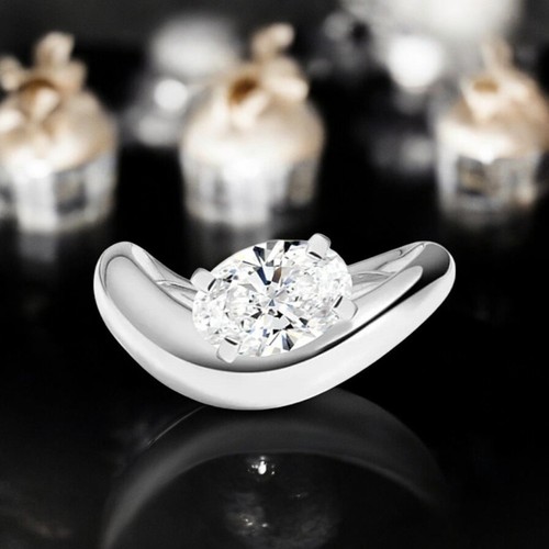 Bague diamant taille ovale - , igi
