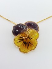 COLLIER ET PENDENTIF FLEUR (