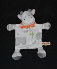 doudou plat vache NICOTOY gris