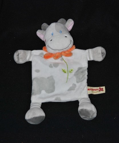 Doudou plat vache nicotoy - vache,