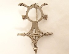 Broche croix d'Agadez du Sud Touareg berbère Sahara Maghreb argent XIXème