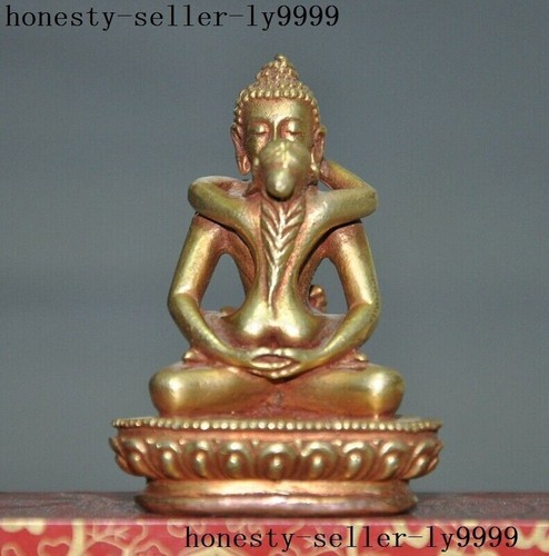 Tibetan buddhism bronze - bronze, gilt