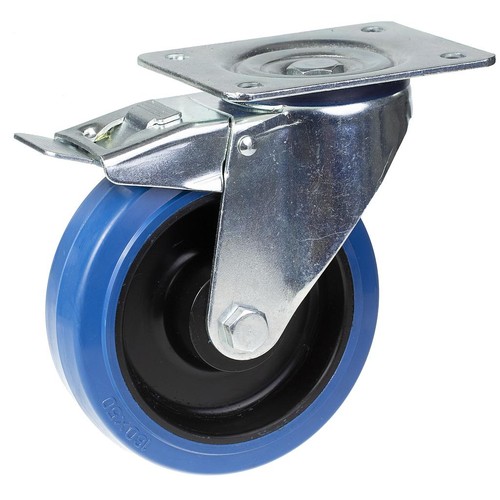 Roulette pivotante avec - , frein
