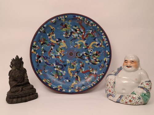 Grand plat chinois emaux - grand,