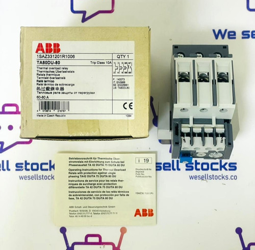 Abb ta80du thermal overload - ta80du-80,