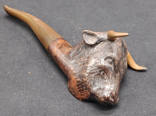 Pipe sculptée tête - -,