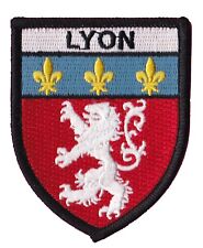 Patche écusson Lyon badge patch ville Lyonnais blason thermocollant brodé