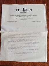 ancien depliant publicitaire le libo armature nacelles de dirigeables aeroplanes