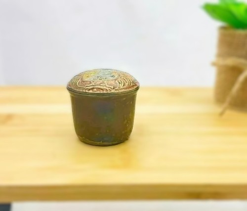 Ancienne petite boite ronde - petite, en