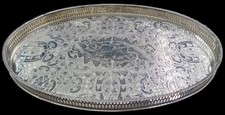 Plateau Metal Argente
