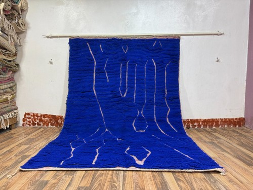 Tapis berbère marocain bleu