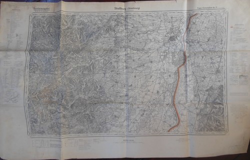 Carte ancienne strasbourg - de,