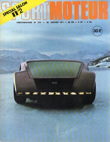 Sport moteur 219 1971 bertone - moteur,