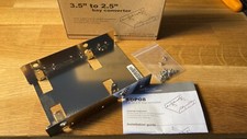 Support tôle adaptateur disque dur de 5.25" vers 3.5" (pour 2 disques) SST-SPD08