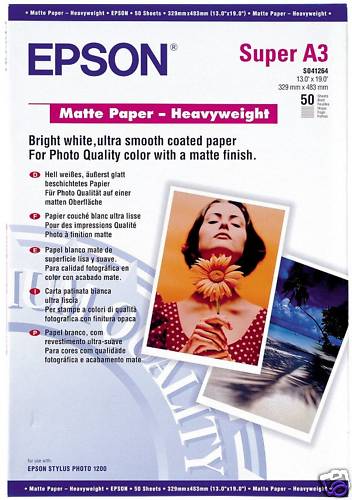 Papier epson mat - papier, 50f