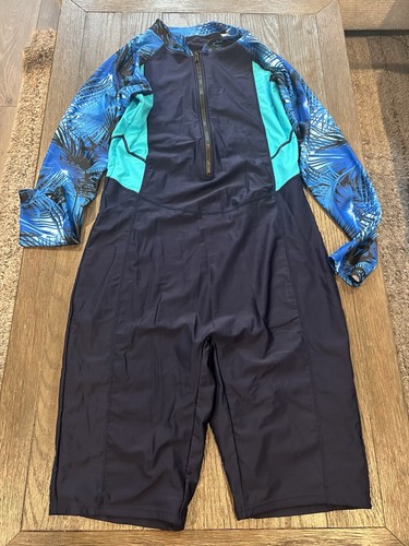 Mens blue zentai shiny - blue,
